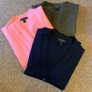 EUC Bundle 3 J. Crew Cardigan Sweaters size L